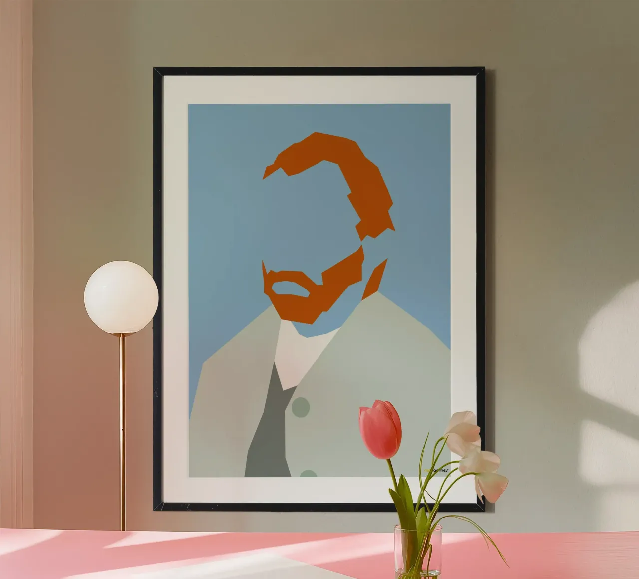 Van Gogh poster con telaio in legno da Rafa Gomes