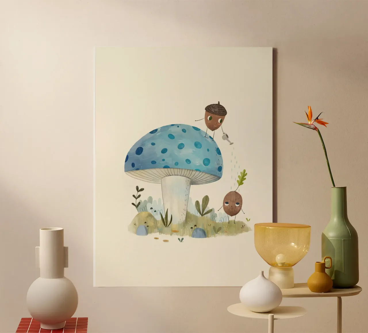 Judith Loske - Kleine Eicheln tela con Cornice a cassetta da The Artcircle