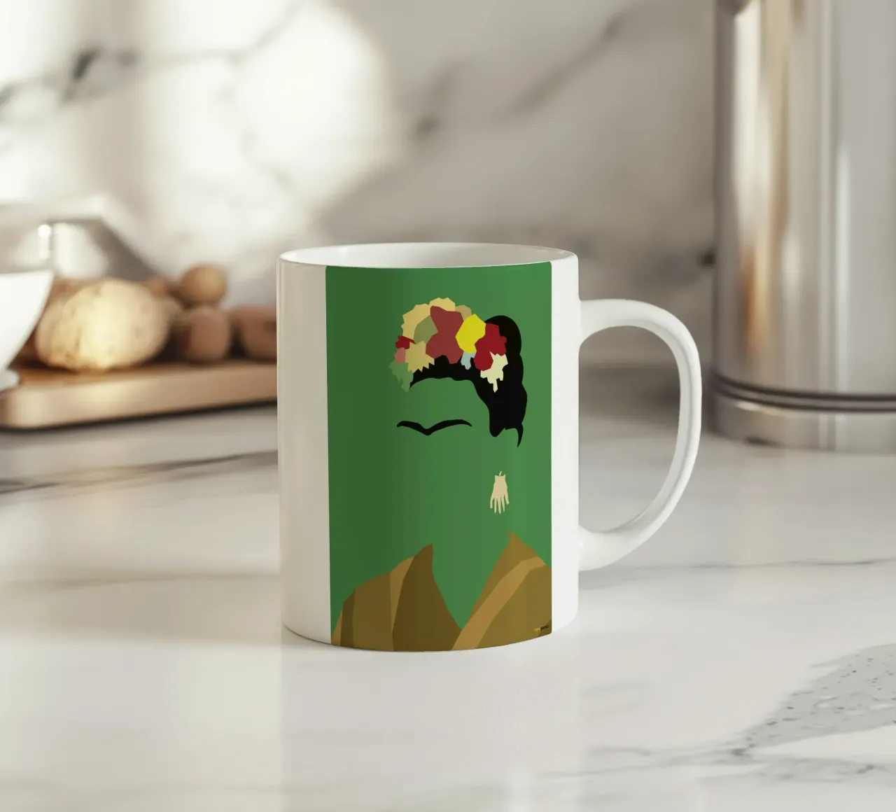 Frida Kahlo tazza in ceramica da Rafa Gomes