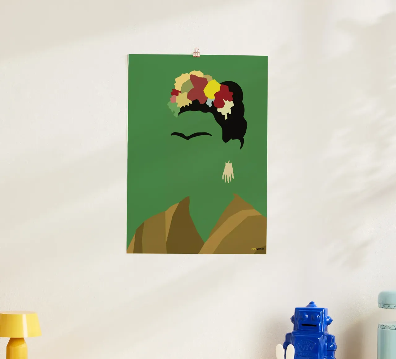 Frida Kahlo poster con telaio in alluminio da Rafa Gomes