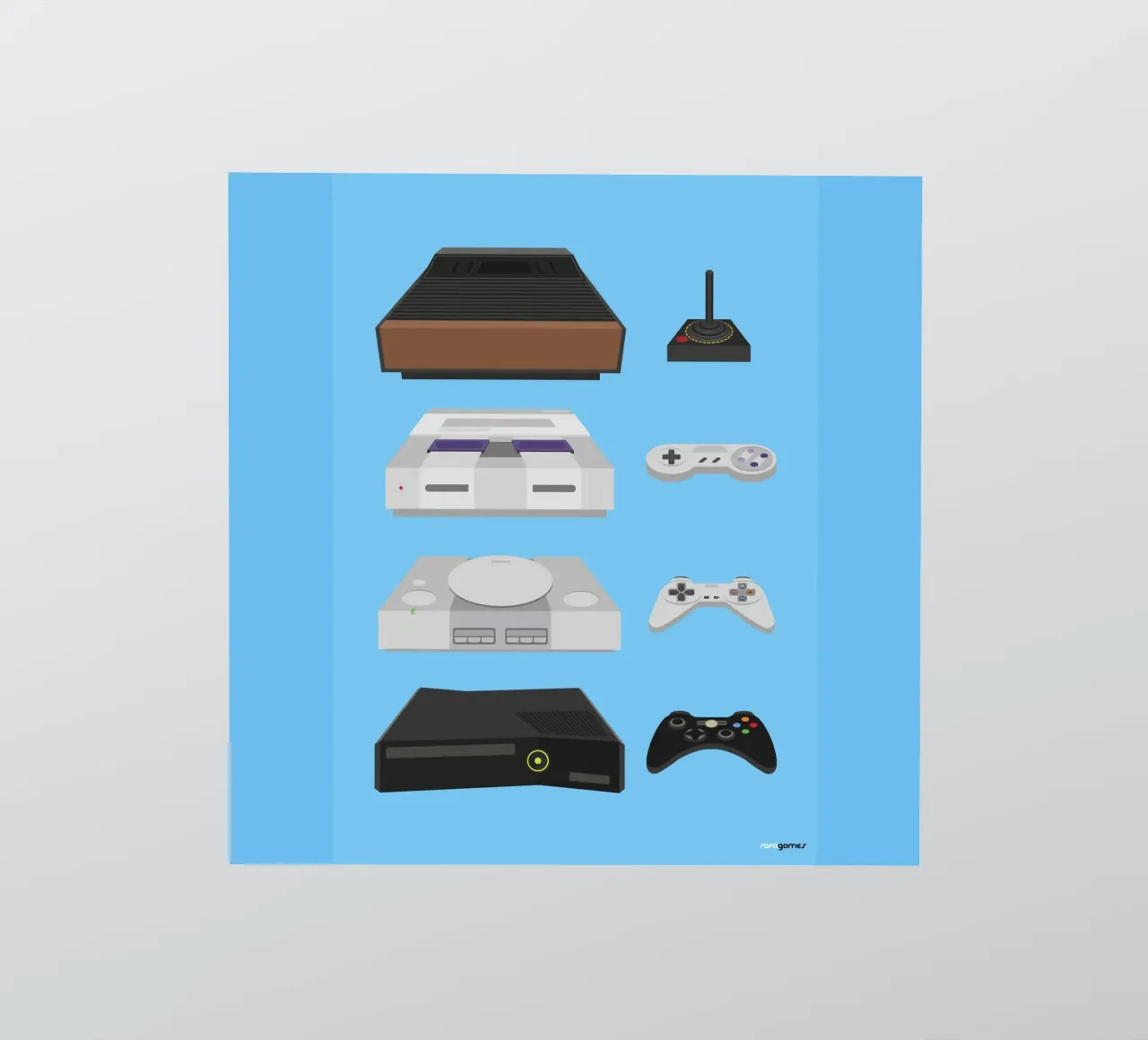 Videogames sticker van Rafa Gomes