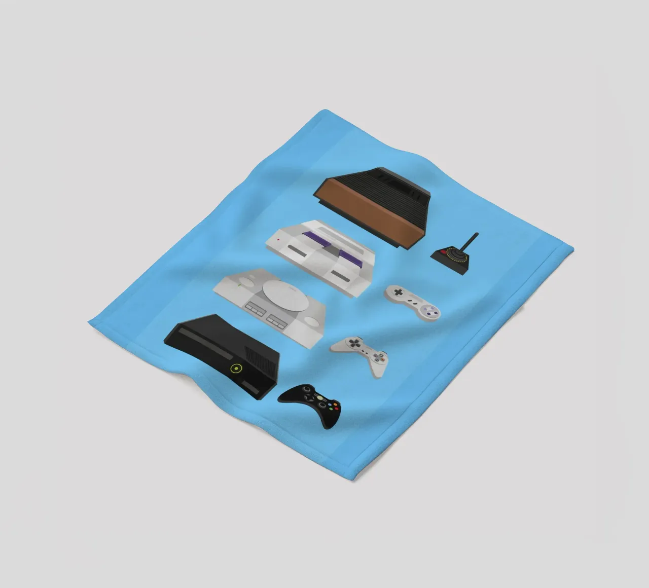 Video Games fleece blanket by Rafa Gomes