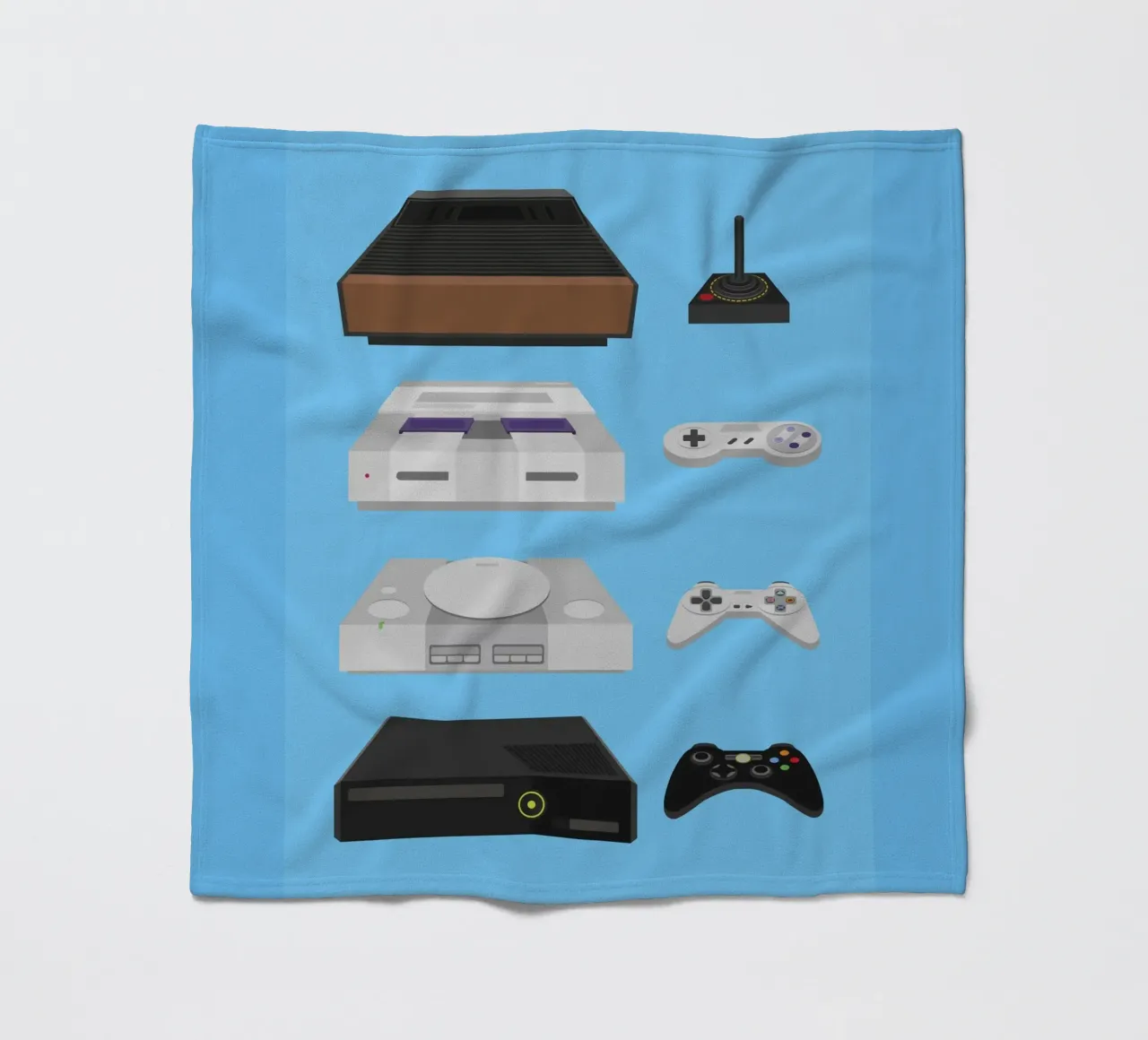 Video Games fleece blanket by Rafa Gomes