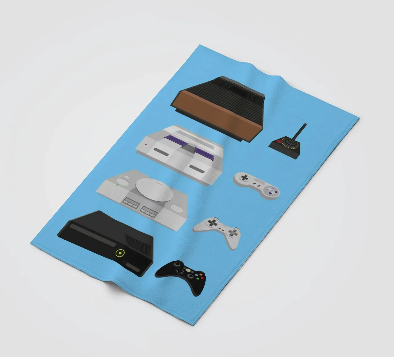 Video Games fleece blanket by Rafa Gomes