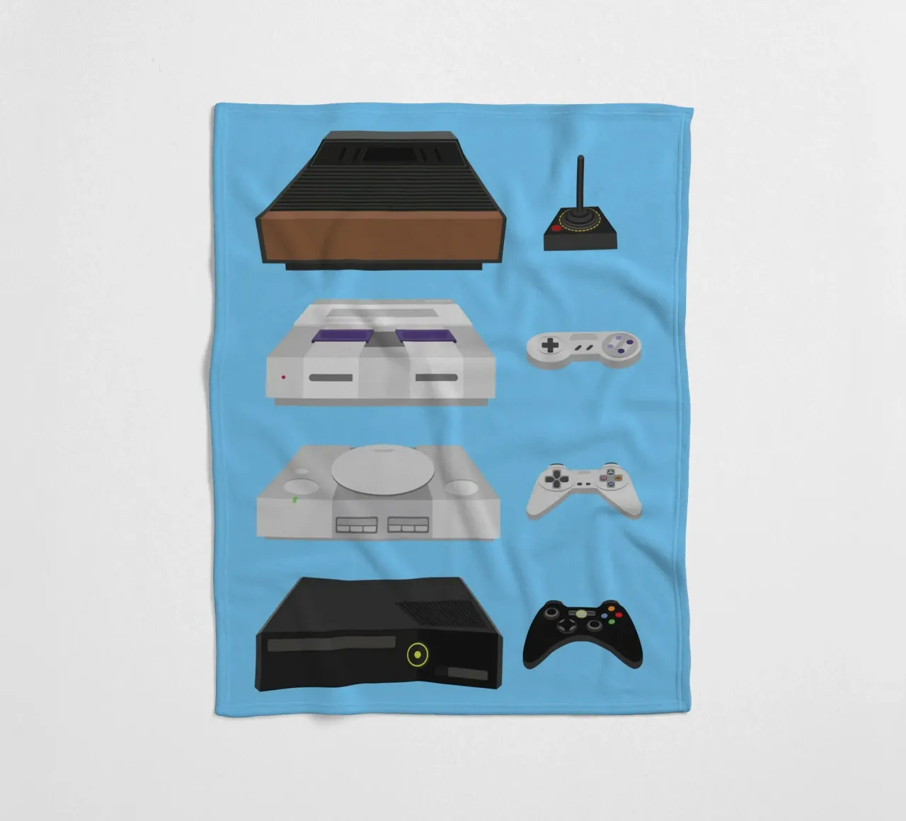 Video Games fleece blanket by Rafa Gomes