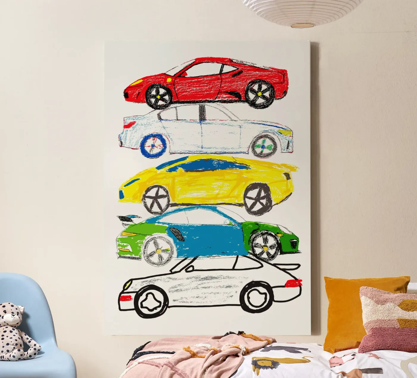 Supercar Stack canvas by vintageshop