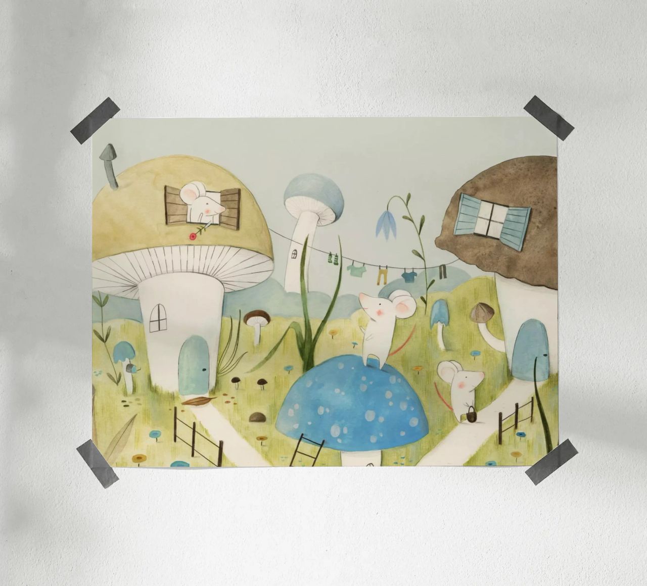 Judith Loske - Mäusestadt poster by The Artcircle