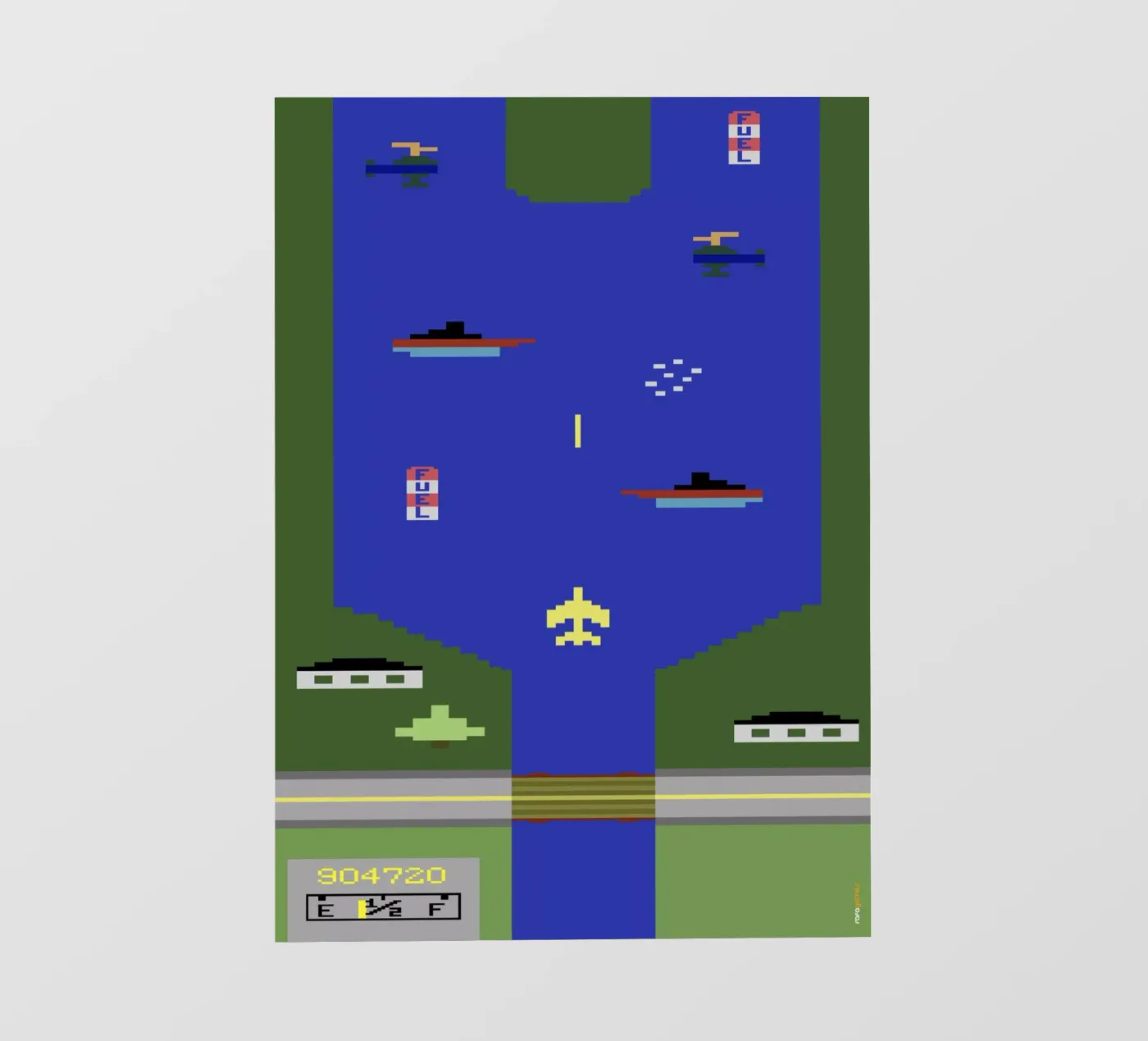 River Raid pvc cover by Rafa Gomes