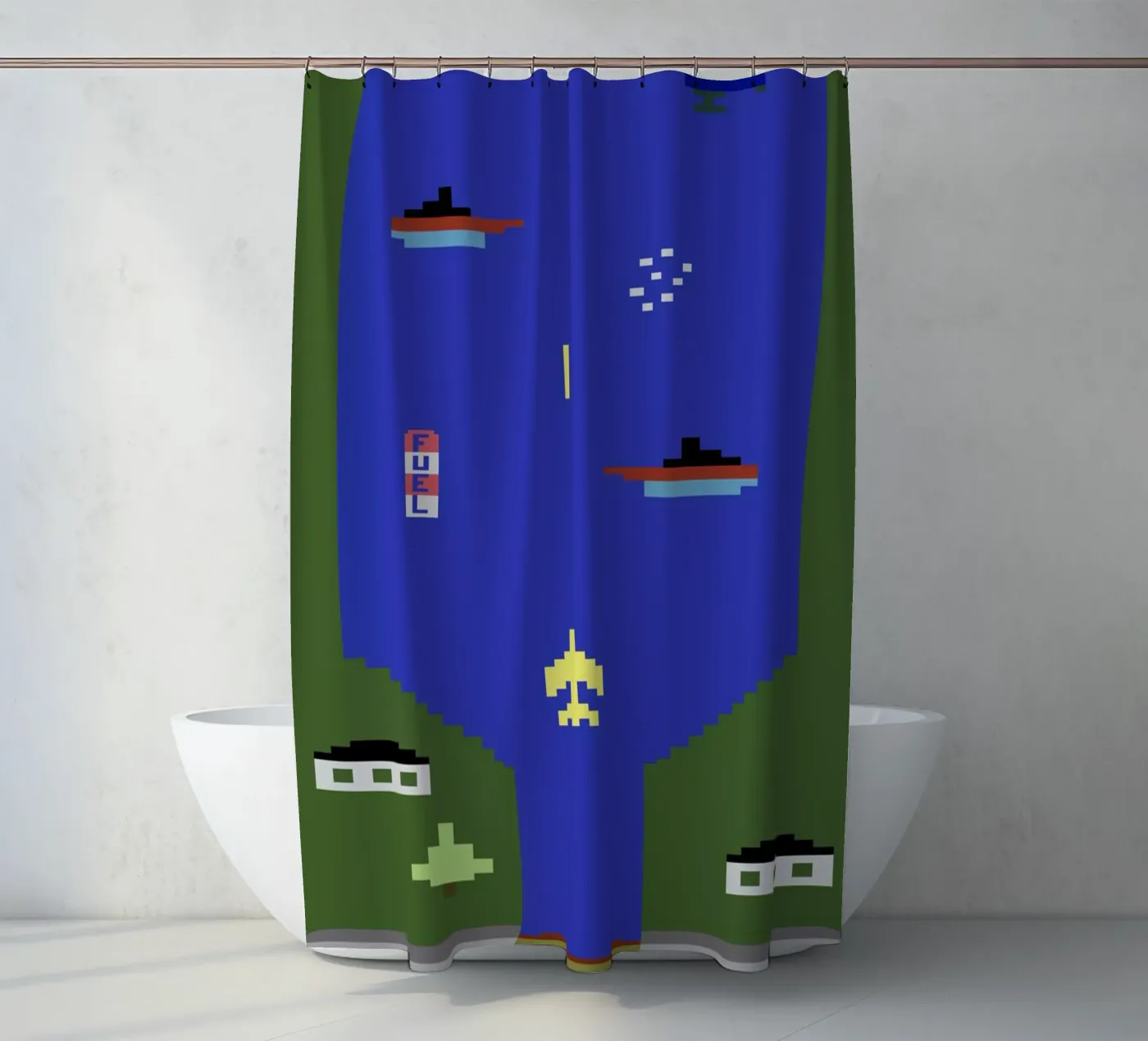 River Raid douchegordijn van Rafa Gomes