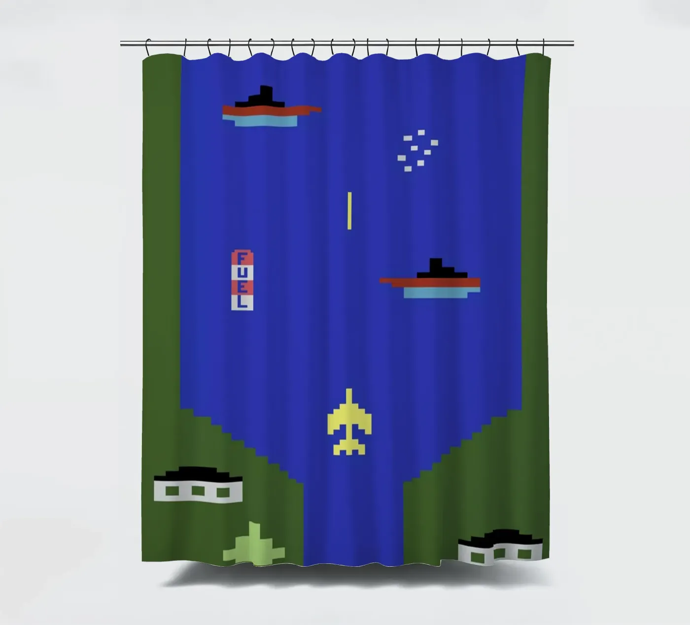 River Raid douchegordijn van Rafa Gomes