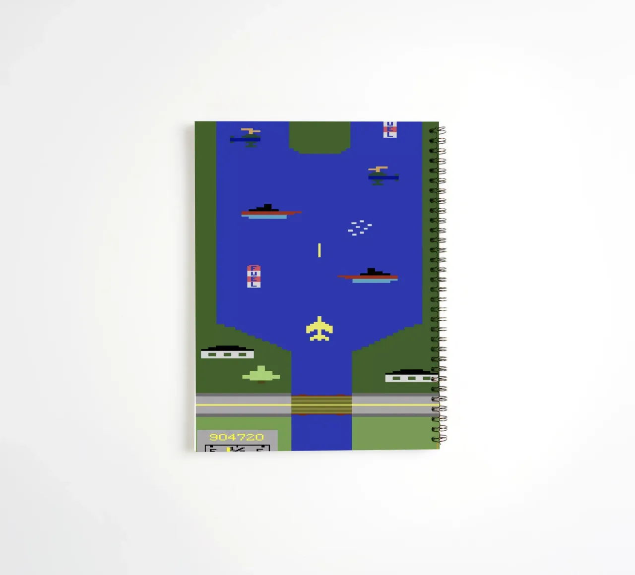 River Raid spiral notebook by Rafa Gomes