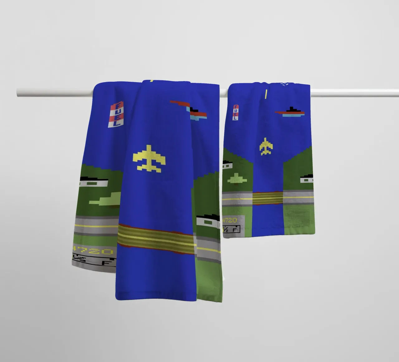 River Raid towel by Rafa Gomes