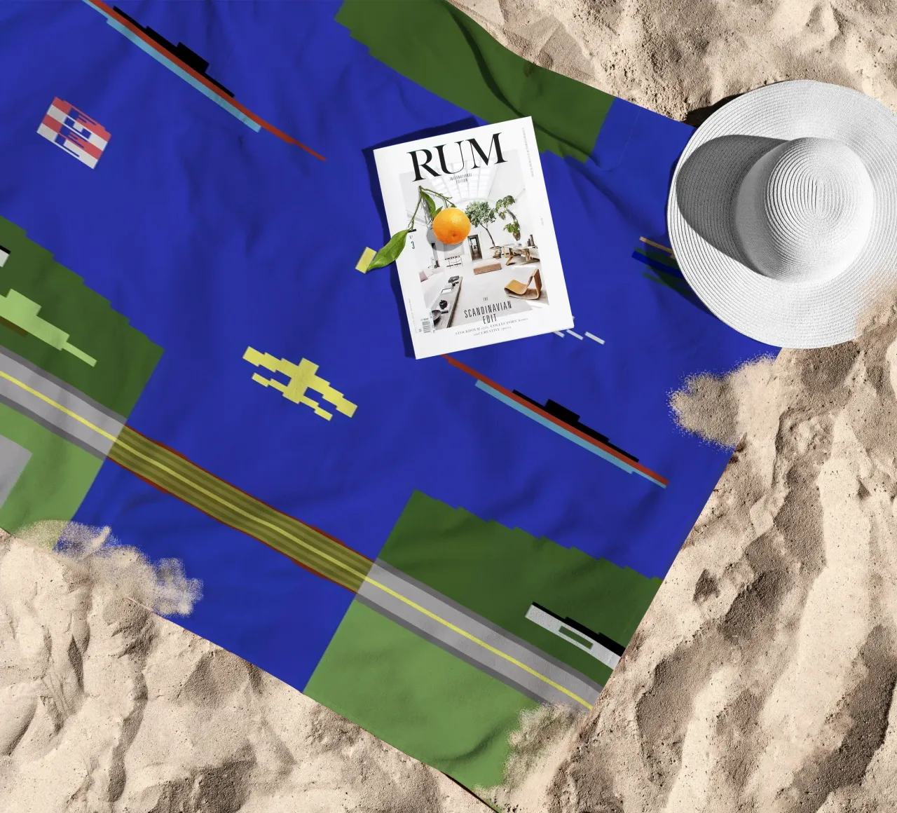 River Raid beach towel by Rafa Gomes