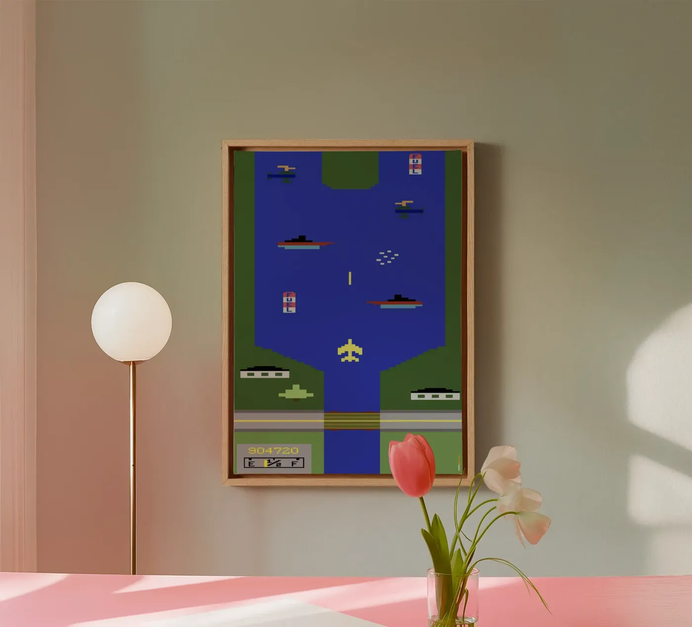 River Raid canvas by Rafa Gomes