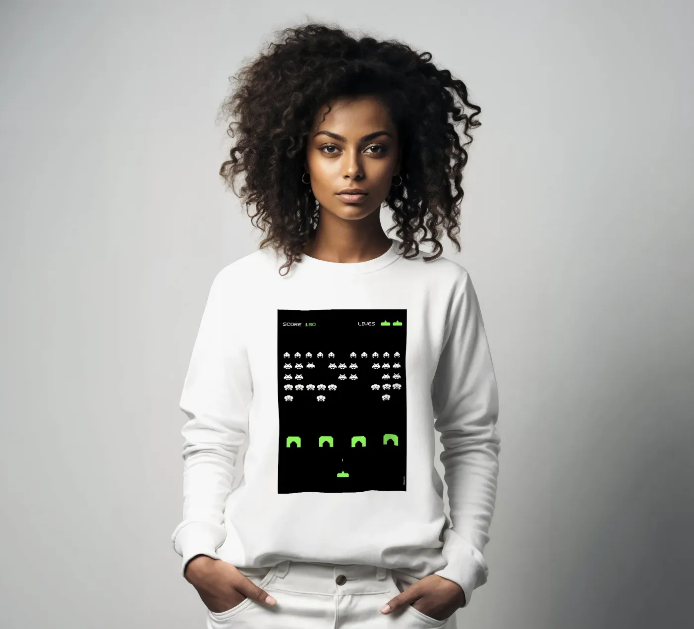 Space Invaders sweat de Rafa Gomes