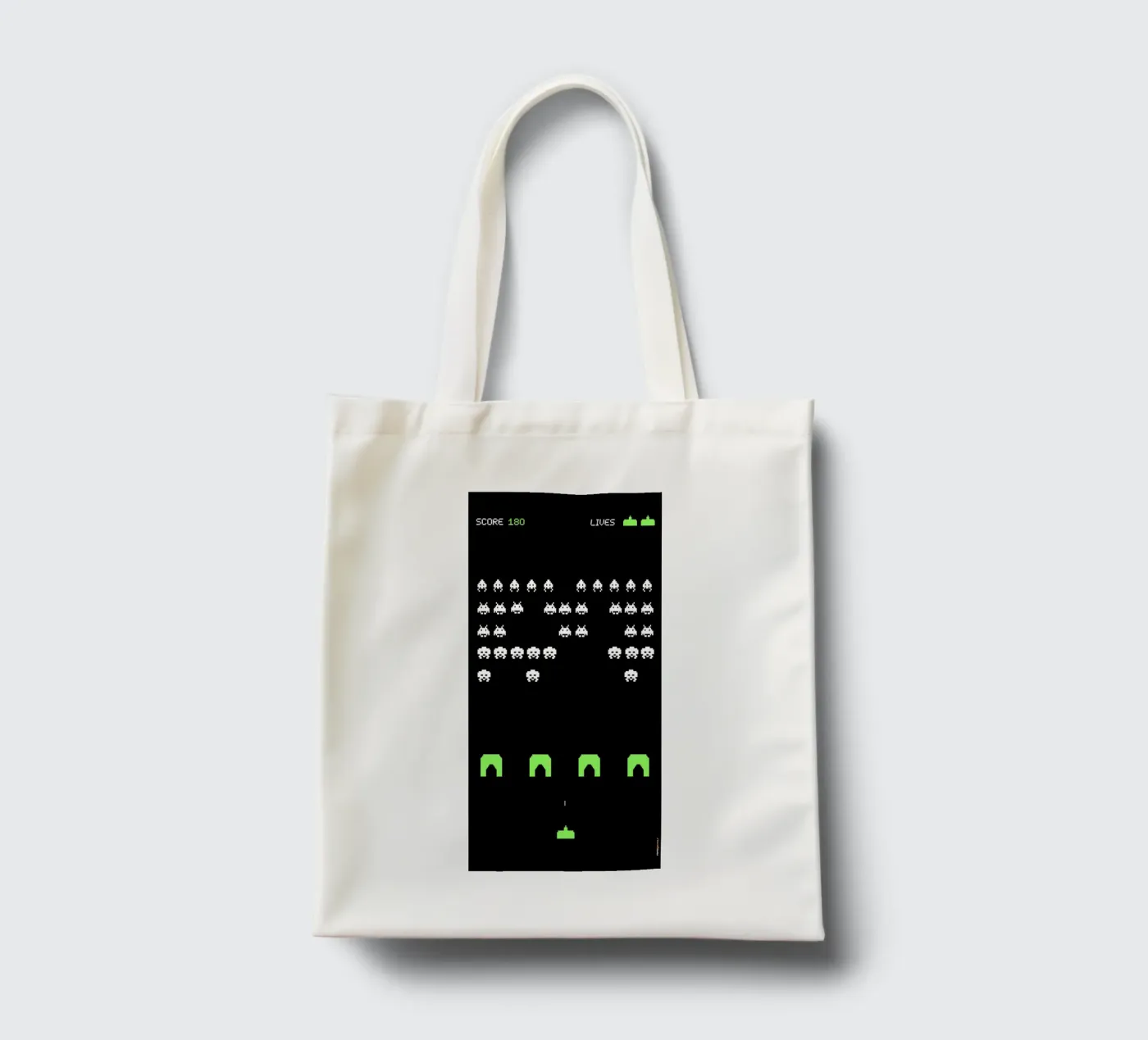 Space Invaders tote bag by Rafa Gomes
