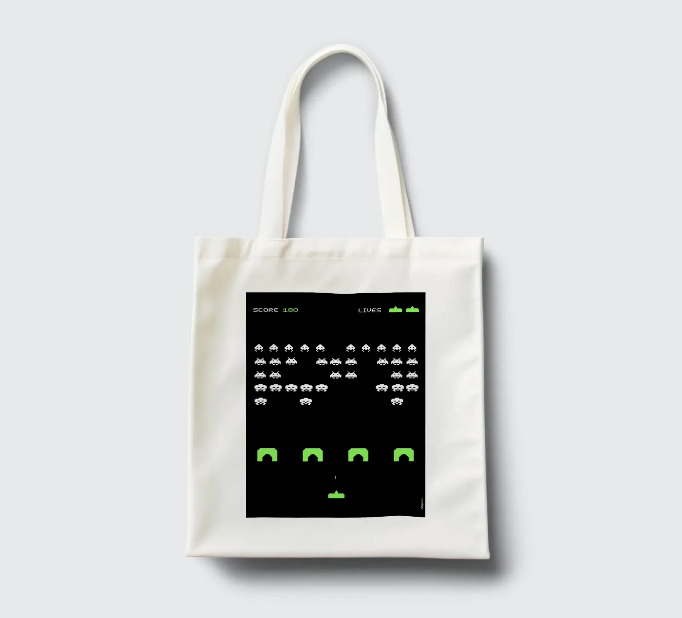 Space Invaders tote bag by Rafa Gomes
