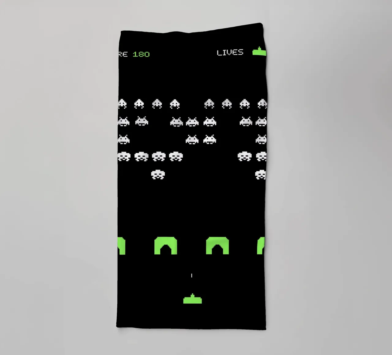 Space Invaders towel by Rafa Gomes