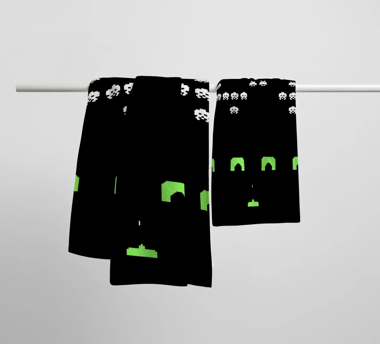 Space Invaders towel by Rafa Gomes
