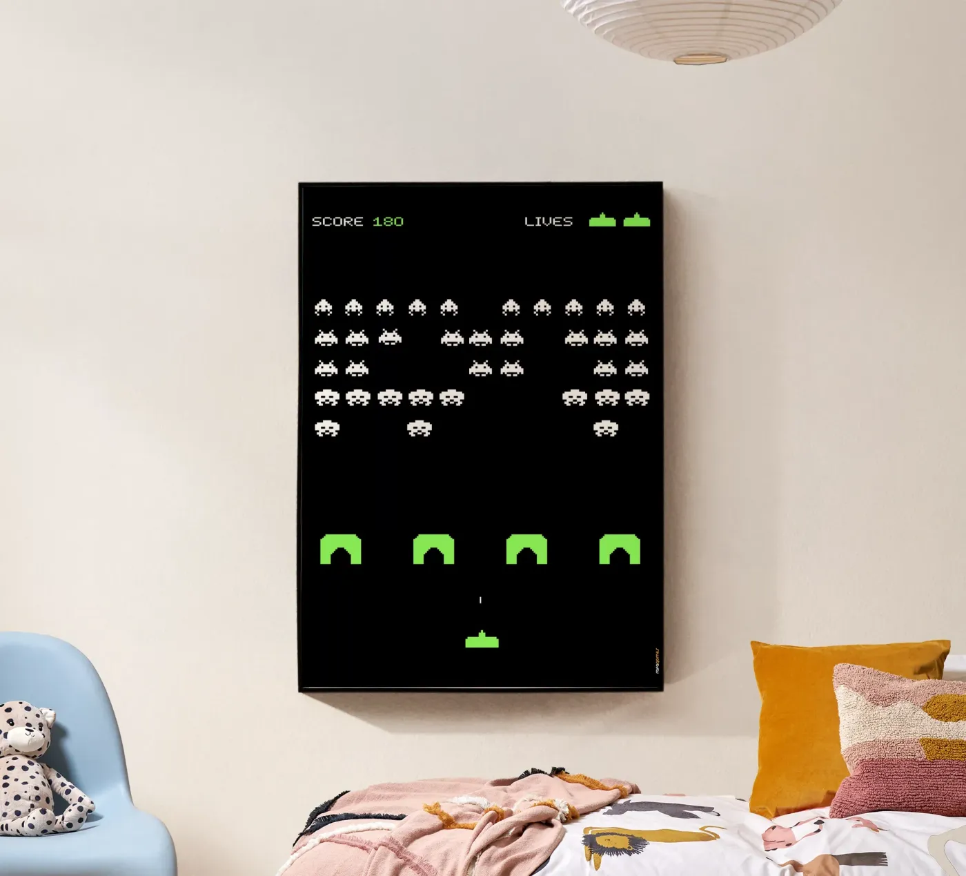 Space Invaders acrylic glass by Rafa Gomes