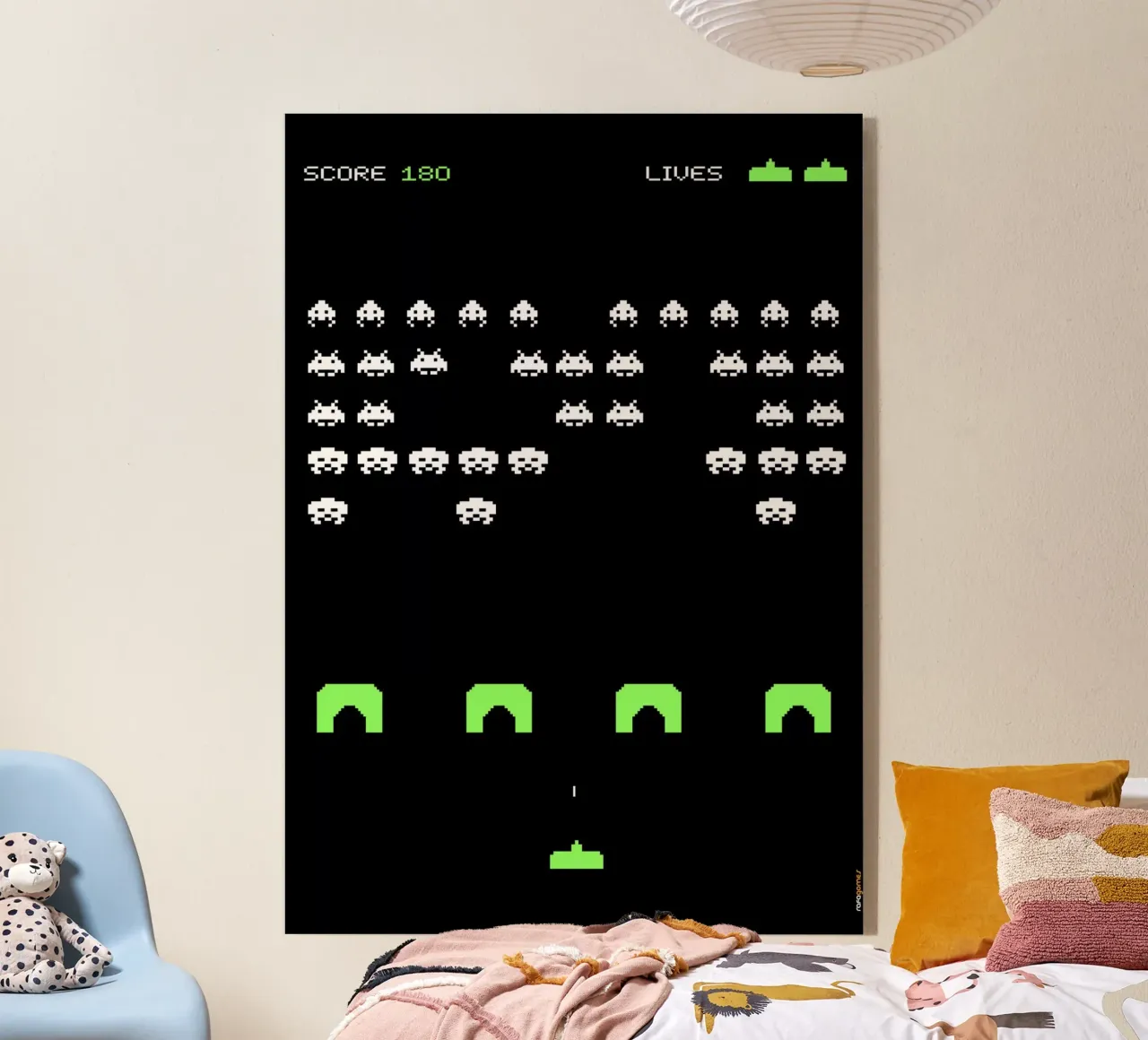 Space Invaders plexiglas de Rafa Gomes