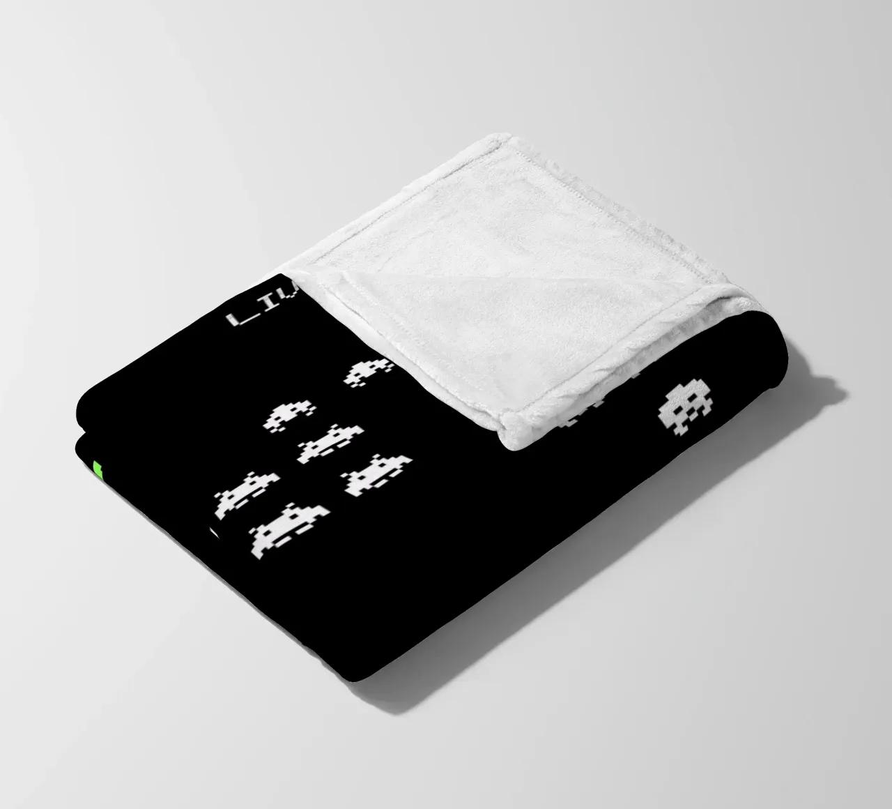 Space Invaders fleece blanket by Rafa Gomes
