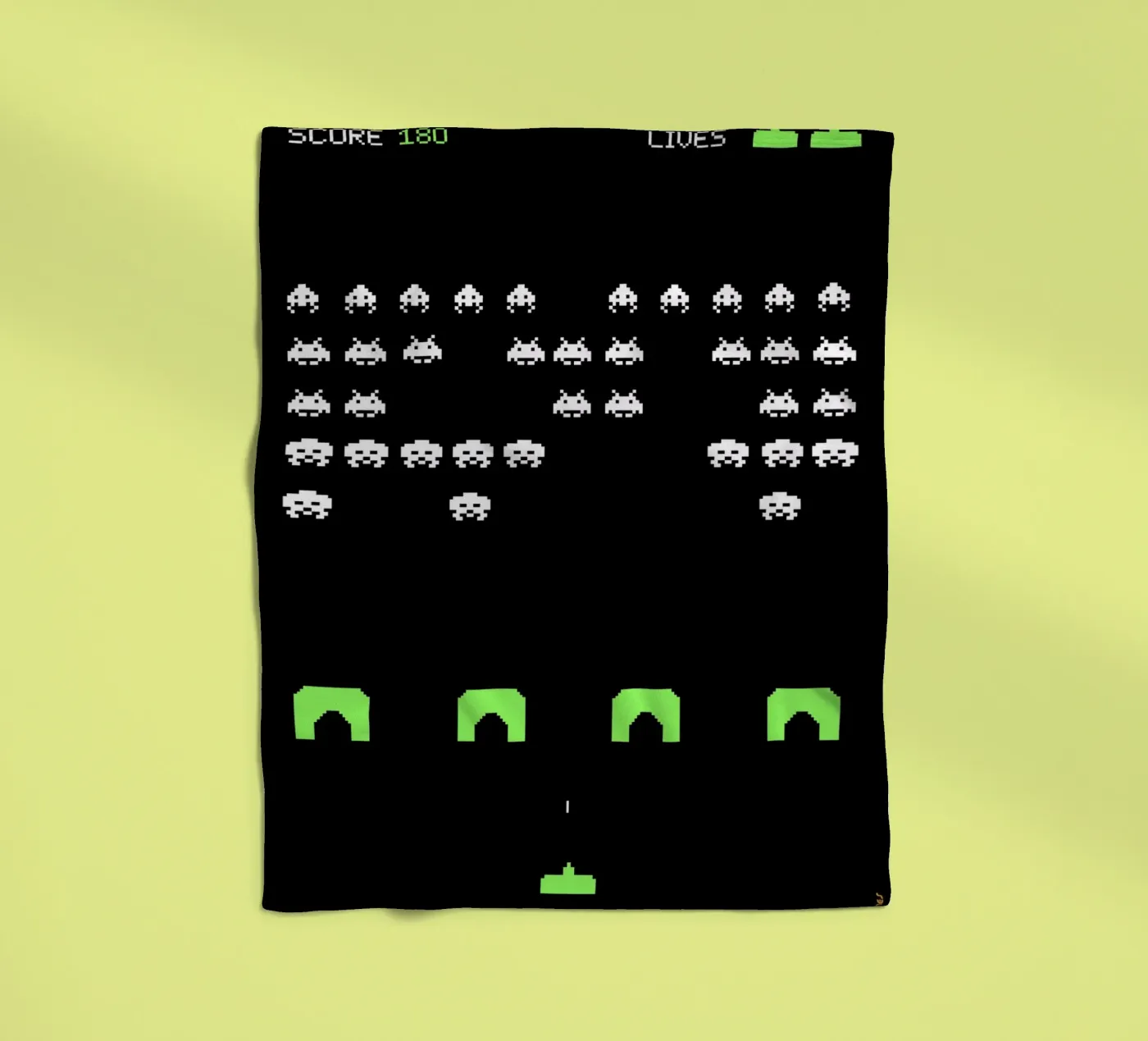 Invasori spaziali coperta in pile da Rafa Gomes