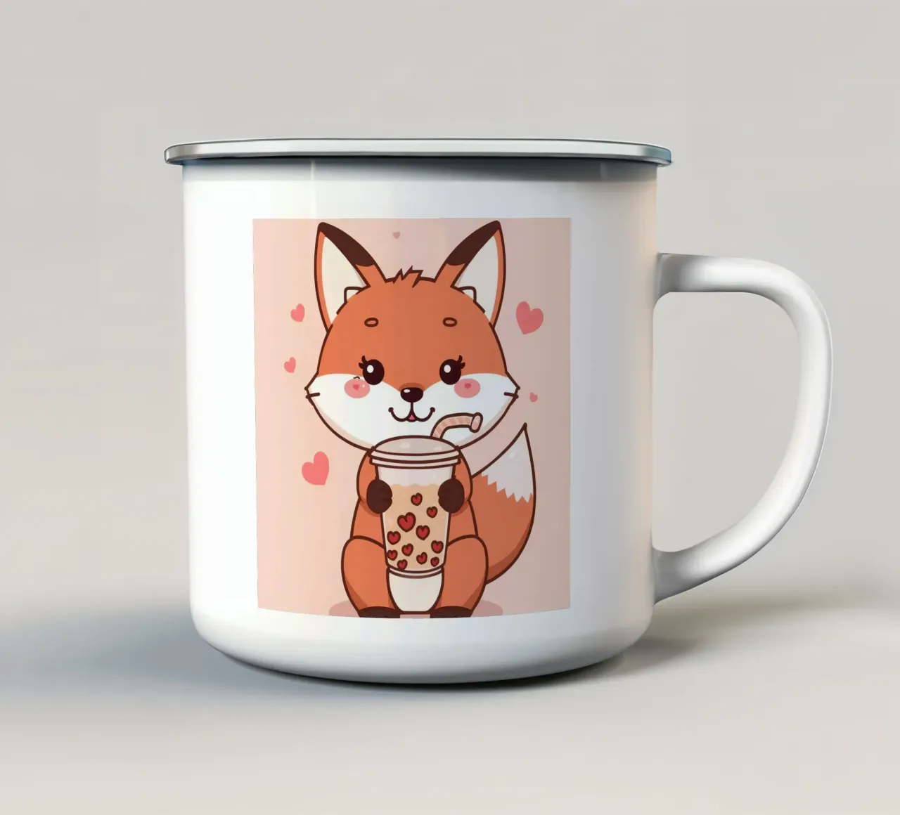 Boba Break di Voxy - Un sorso d'amore tazza in smalto da Voxy's Adventures