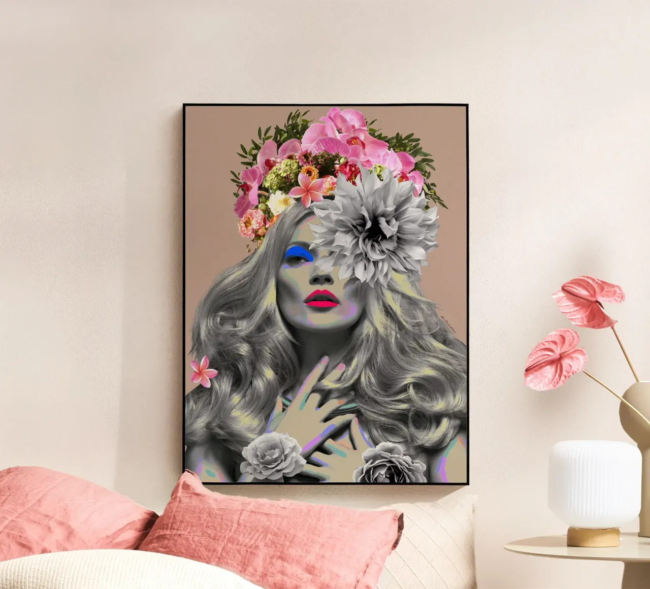 Kate Rosé acryl van Ana Paula Hoppe