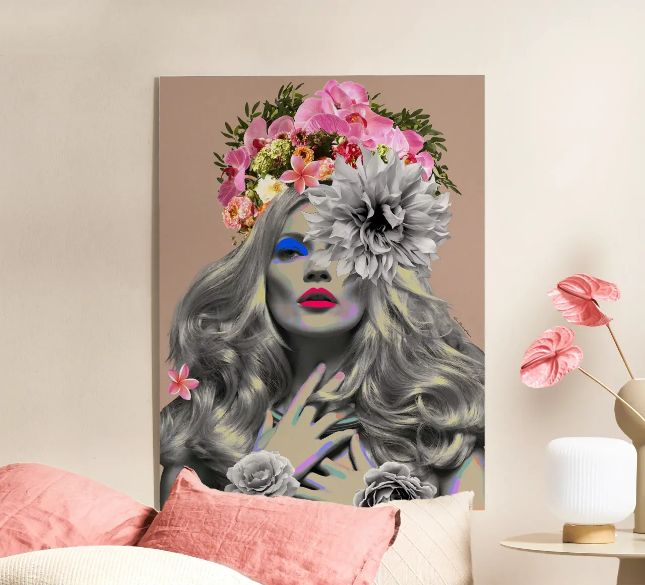 Kate Rosé acryl van Ana Paula Hoppe