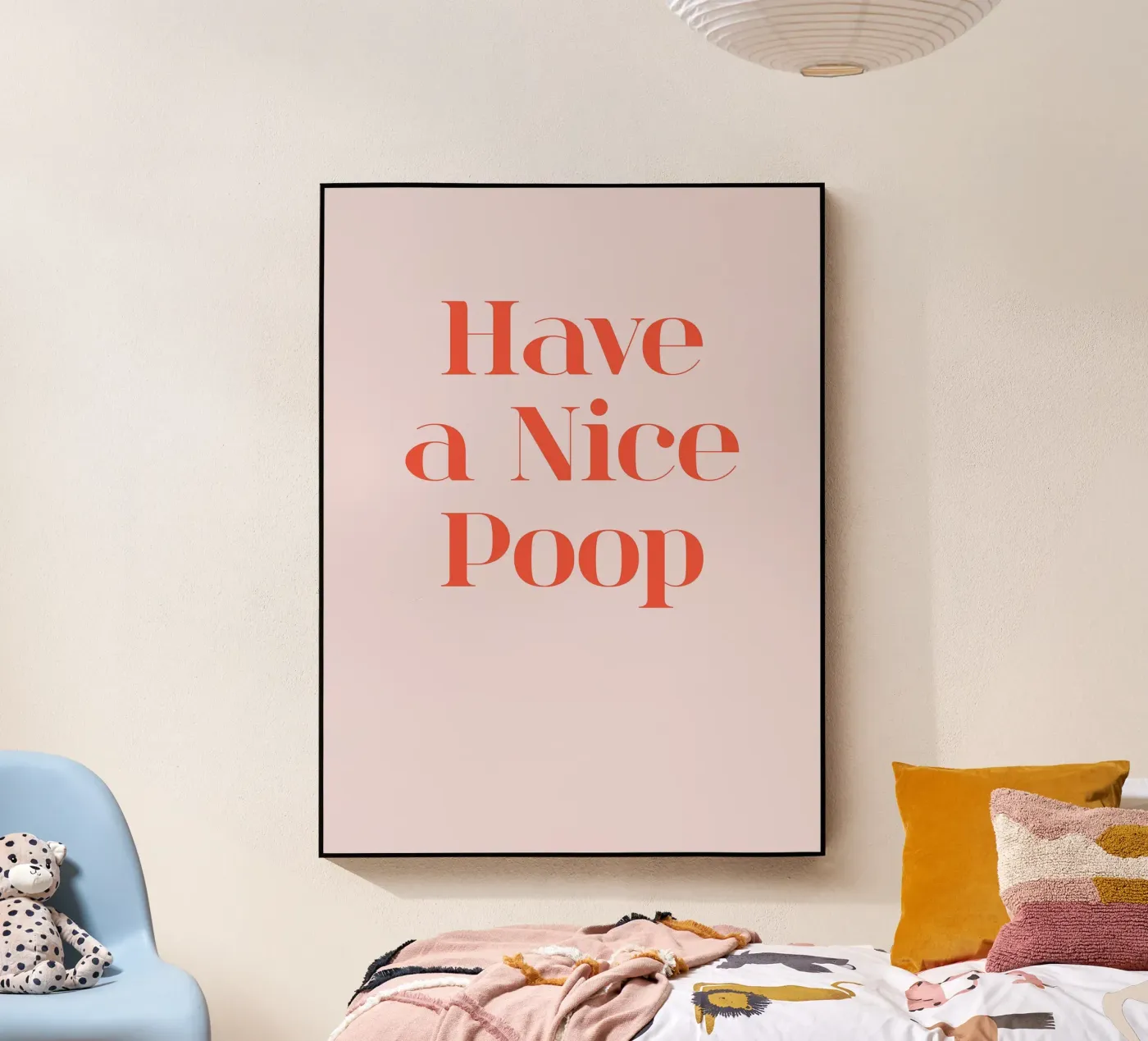 Have a Nice Poop acrylic glass by Eva Rogers