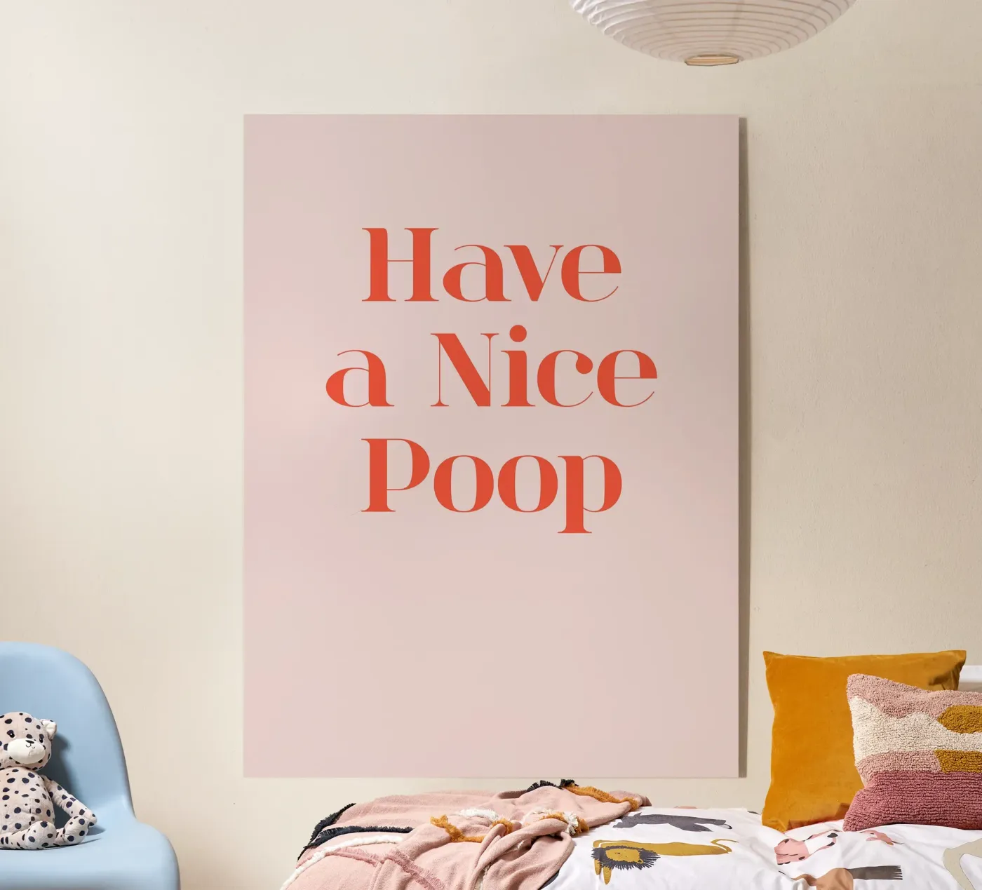 Have a Nice Poop acrylic glass by Eva Rogers