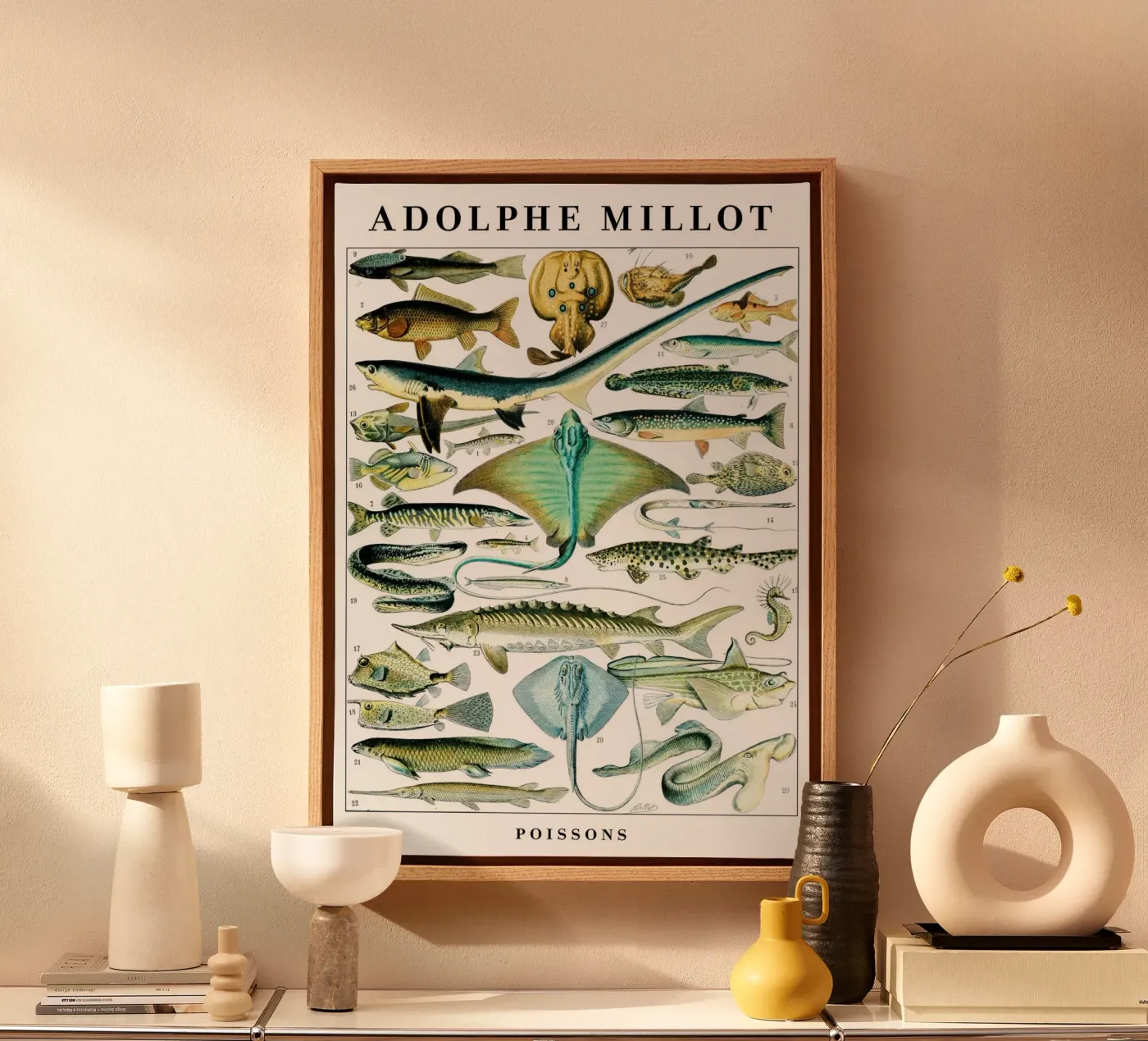 Vis canvas van Rob Lewis