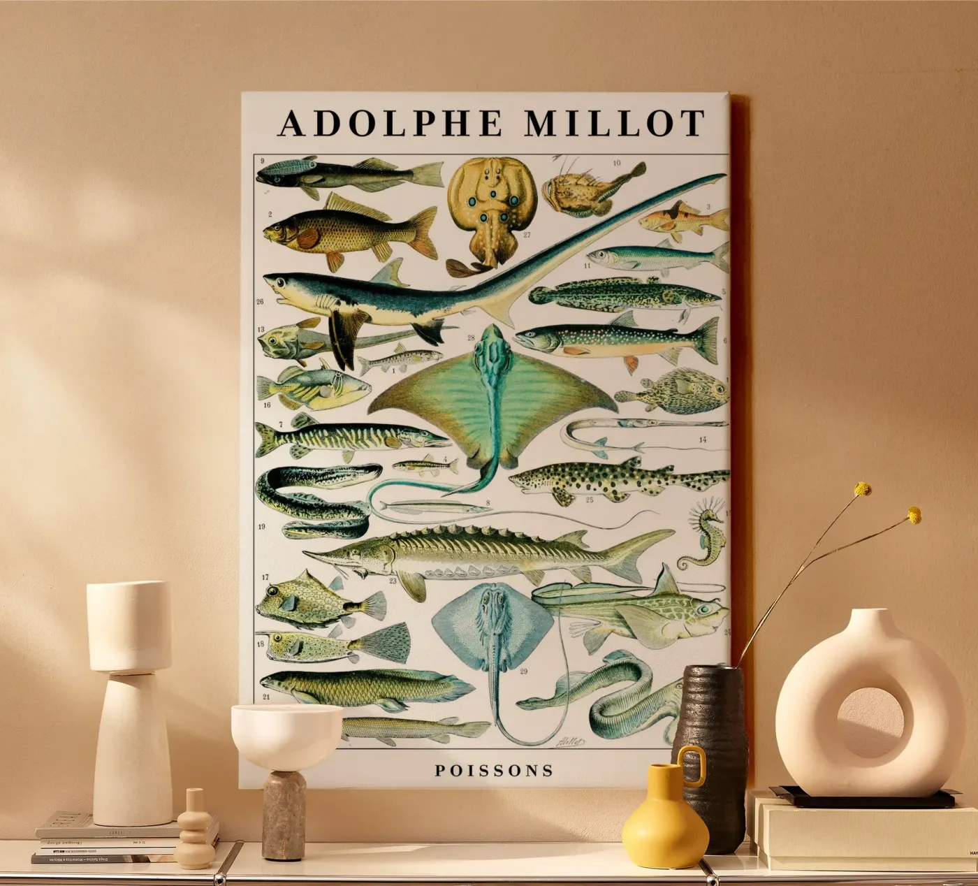 Fish canvas by Rob Lewis