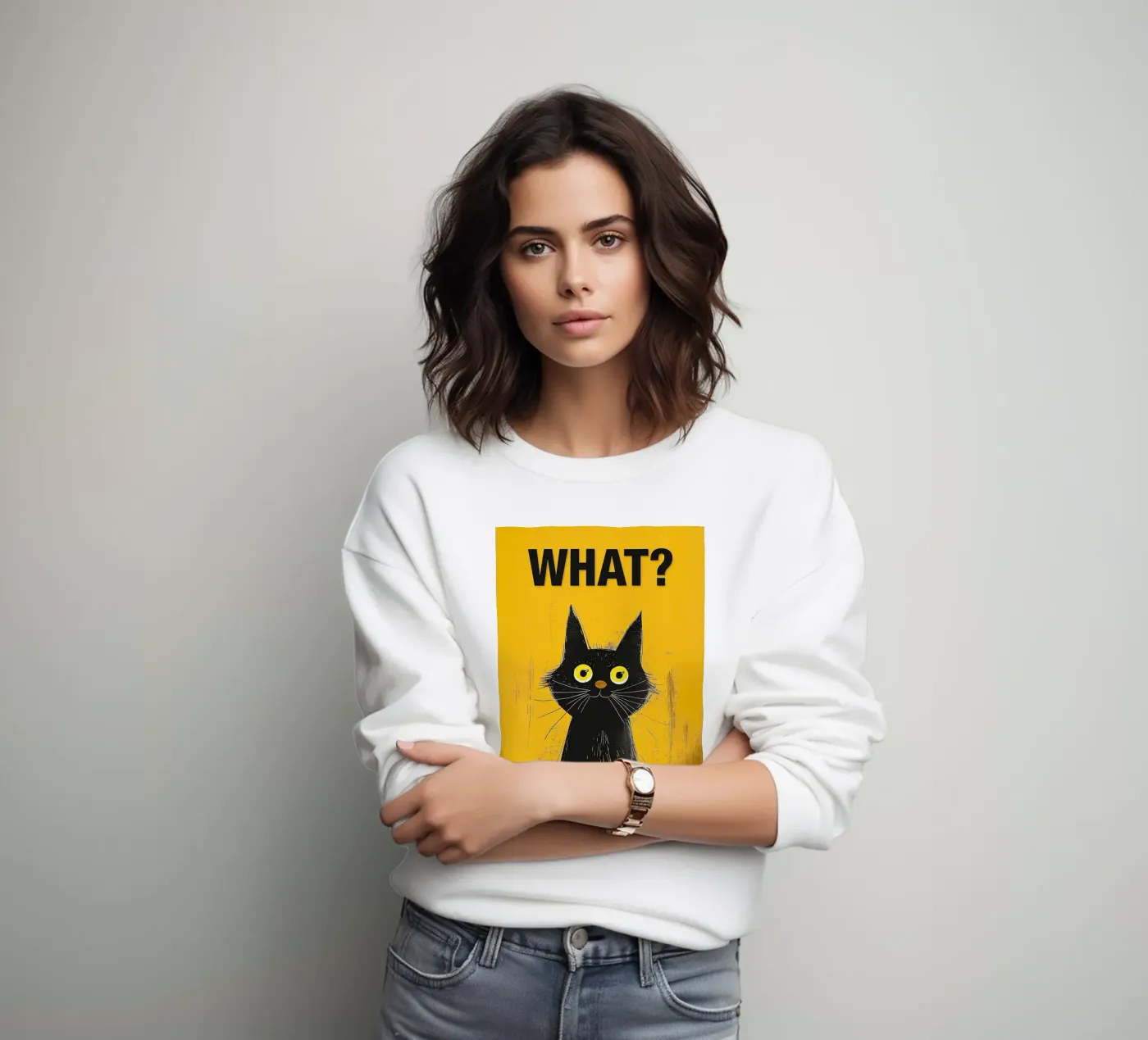 Verwarde Kitty sweatshirt van Reece Scott