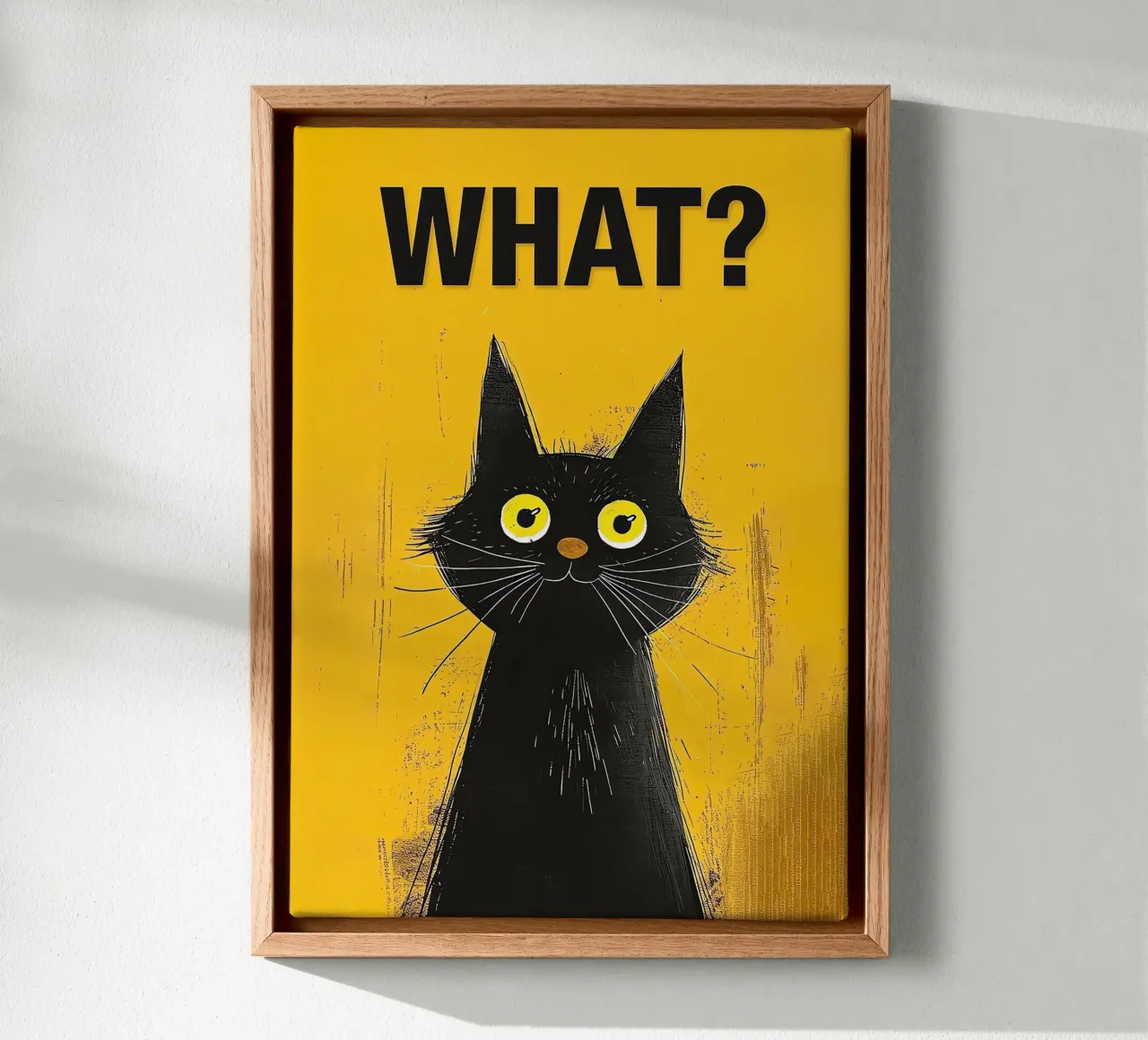 Verwarde Kitty canvas van Reece Scott