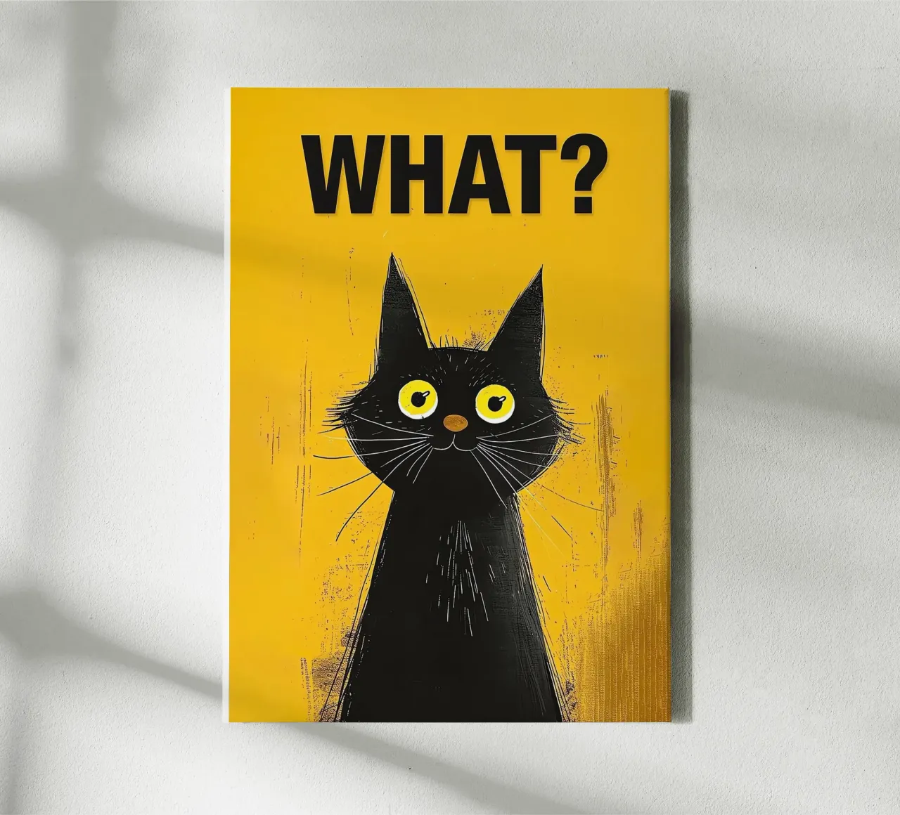 Verwarde Kitty canvas van Reece Scott