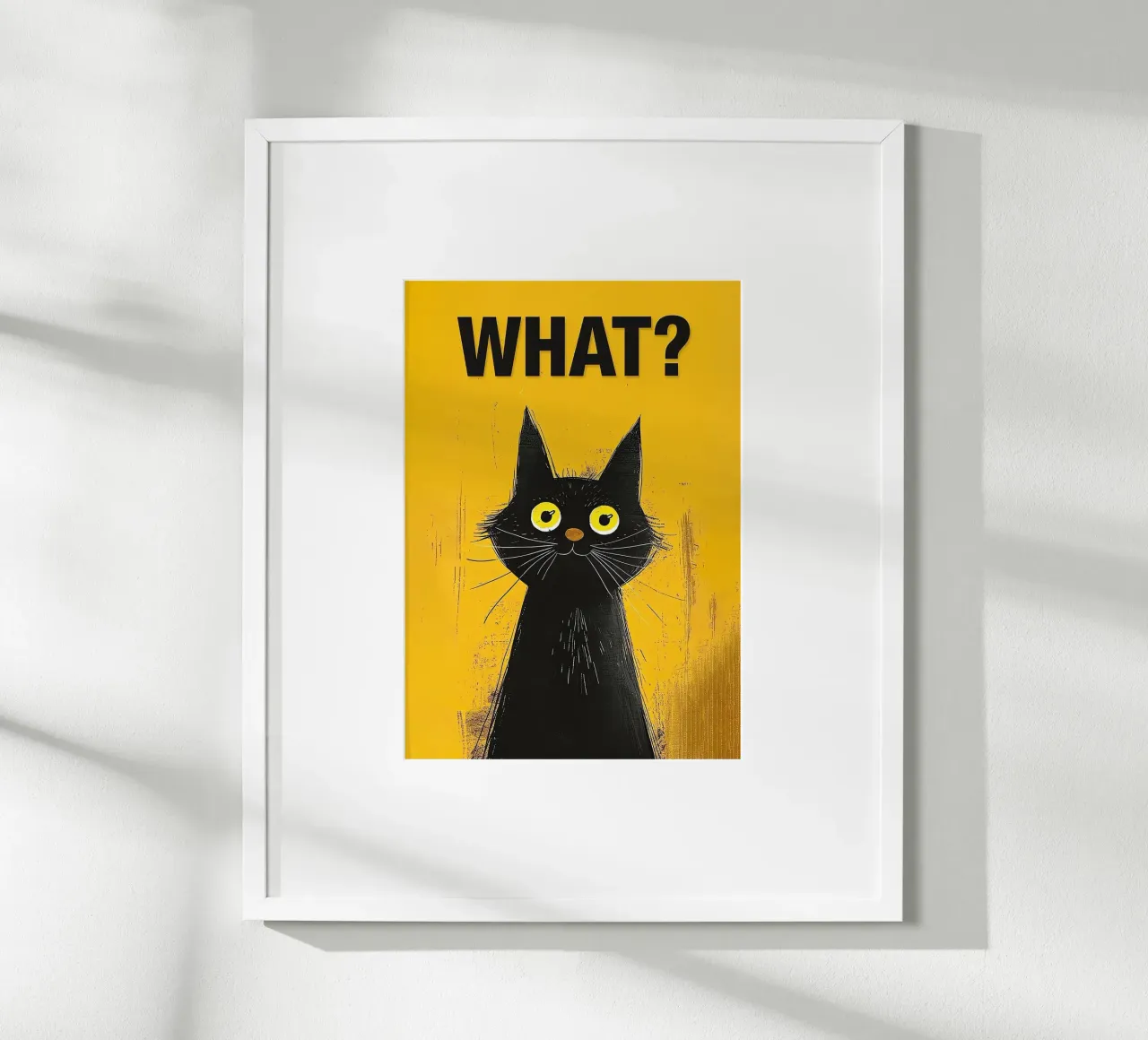 Verwarde Kitty poster van Reece Scott