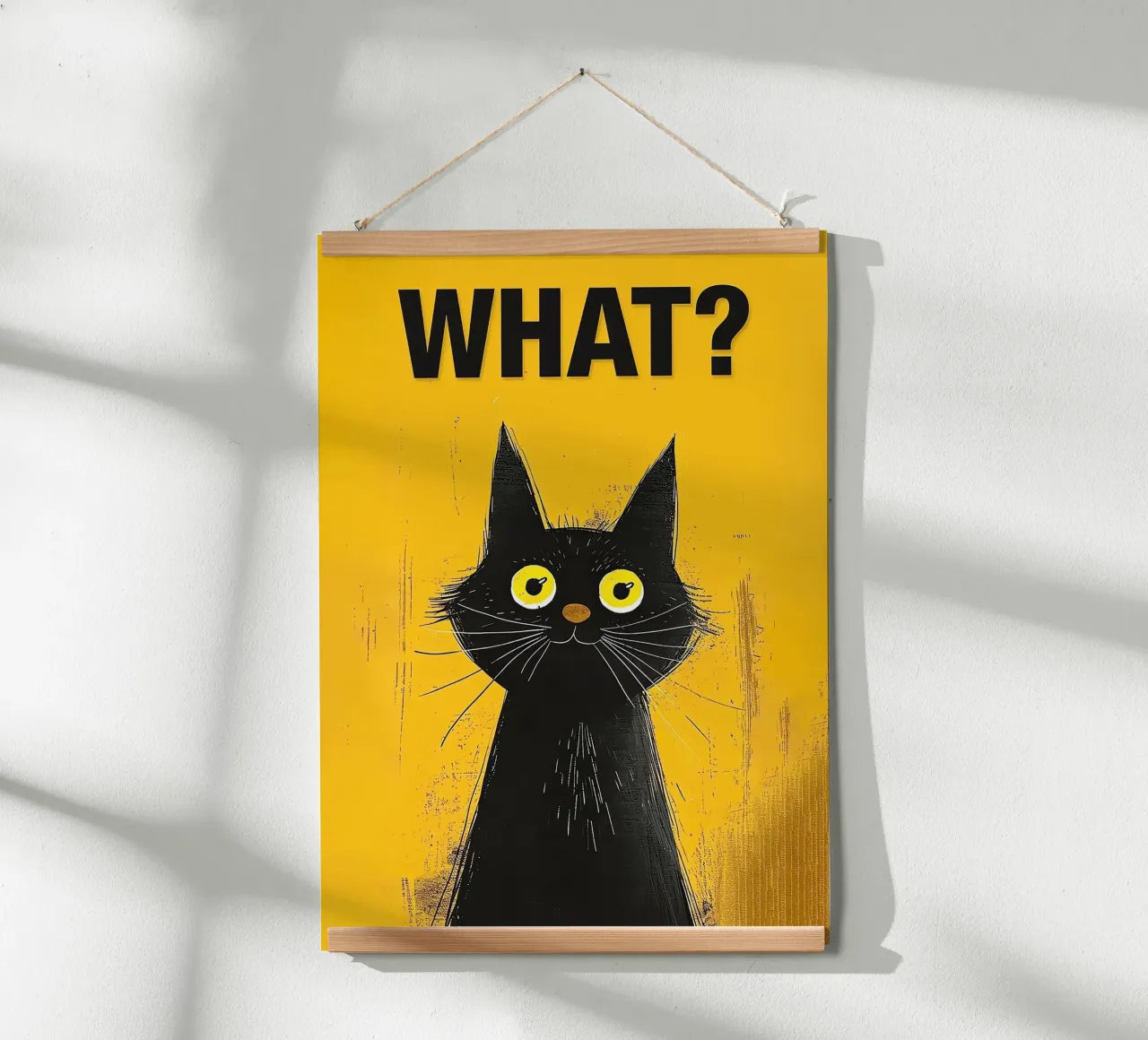 Verwarde Kitty poster van Reece Scott