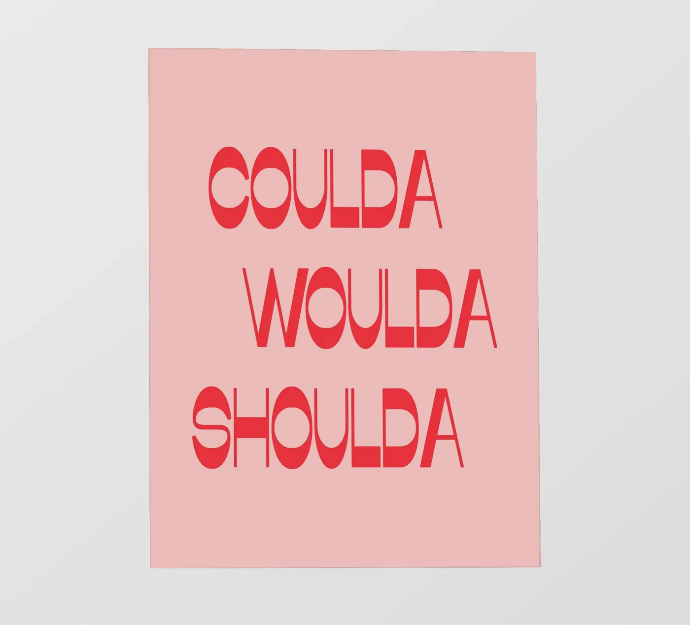 coulda woulda shoulda papier peint photo de Amanda Khan