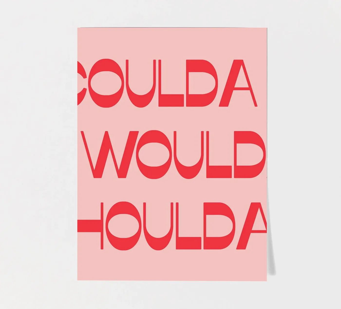 coulda woulda shoulda planche autocollant de Amanda Khan