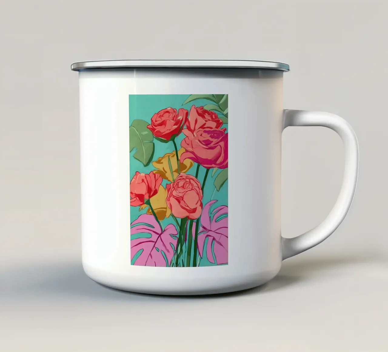 Rosy Reverie tazza in smalto da Amelie Rose