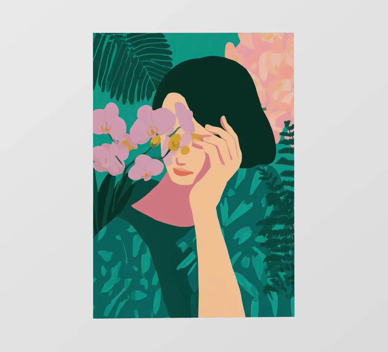 Whisper of Orchids telo in pvc da Amelie Rose