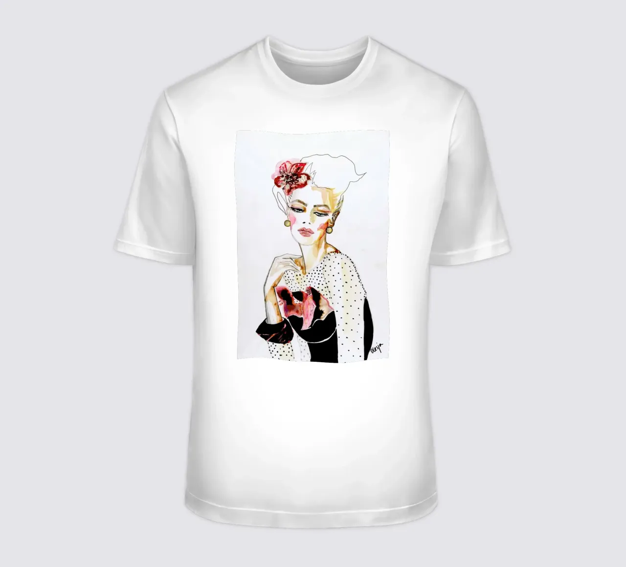 Orchid t-shirt by Olesja Hännikäinen