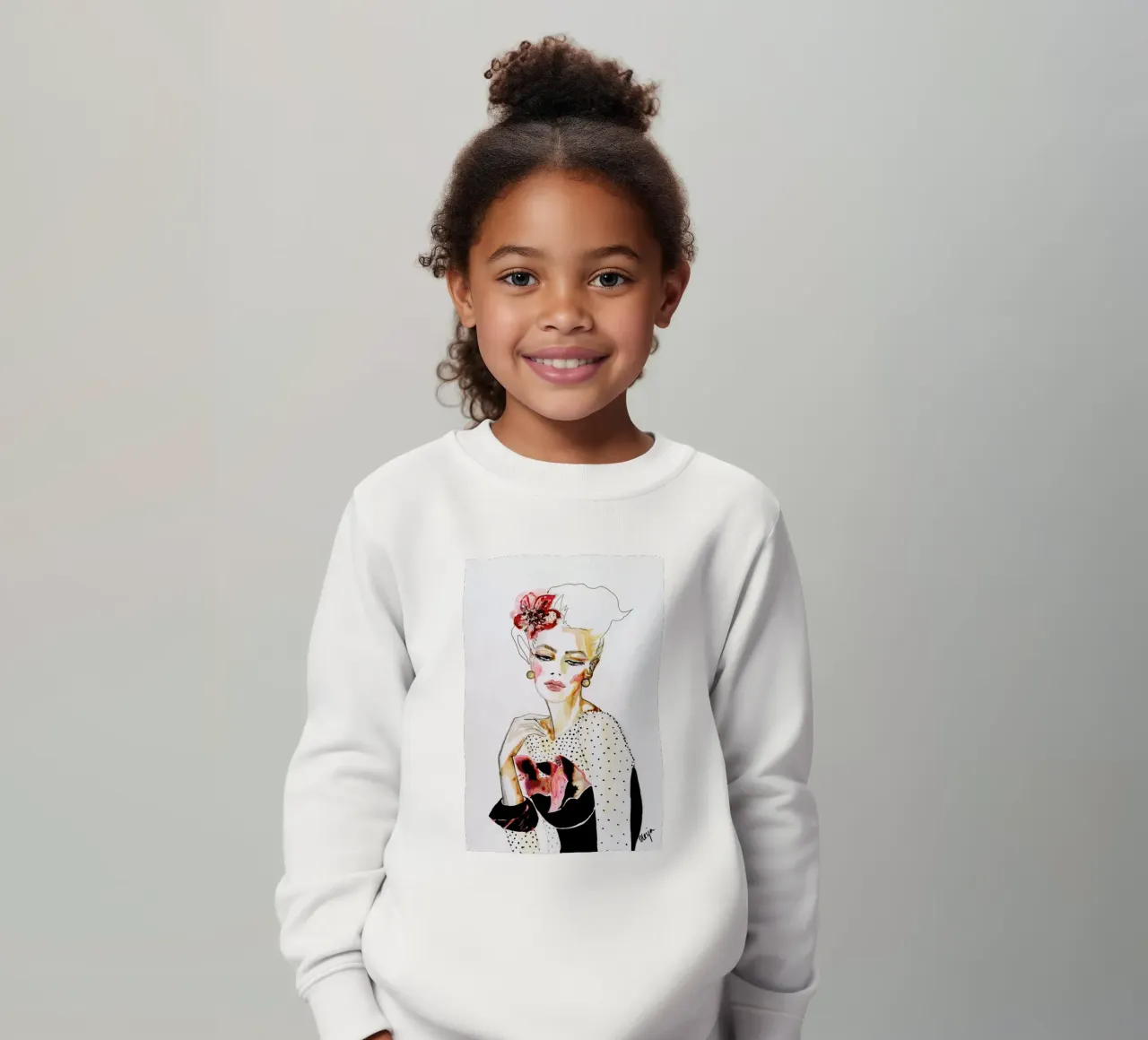 Orchid kids sweatshirt by Olesja Hännikäinen