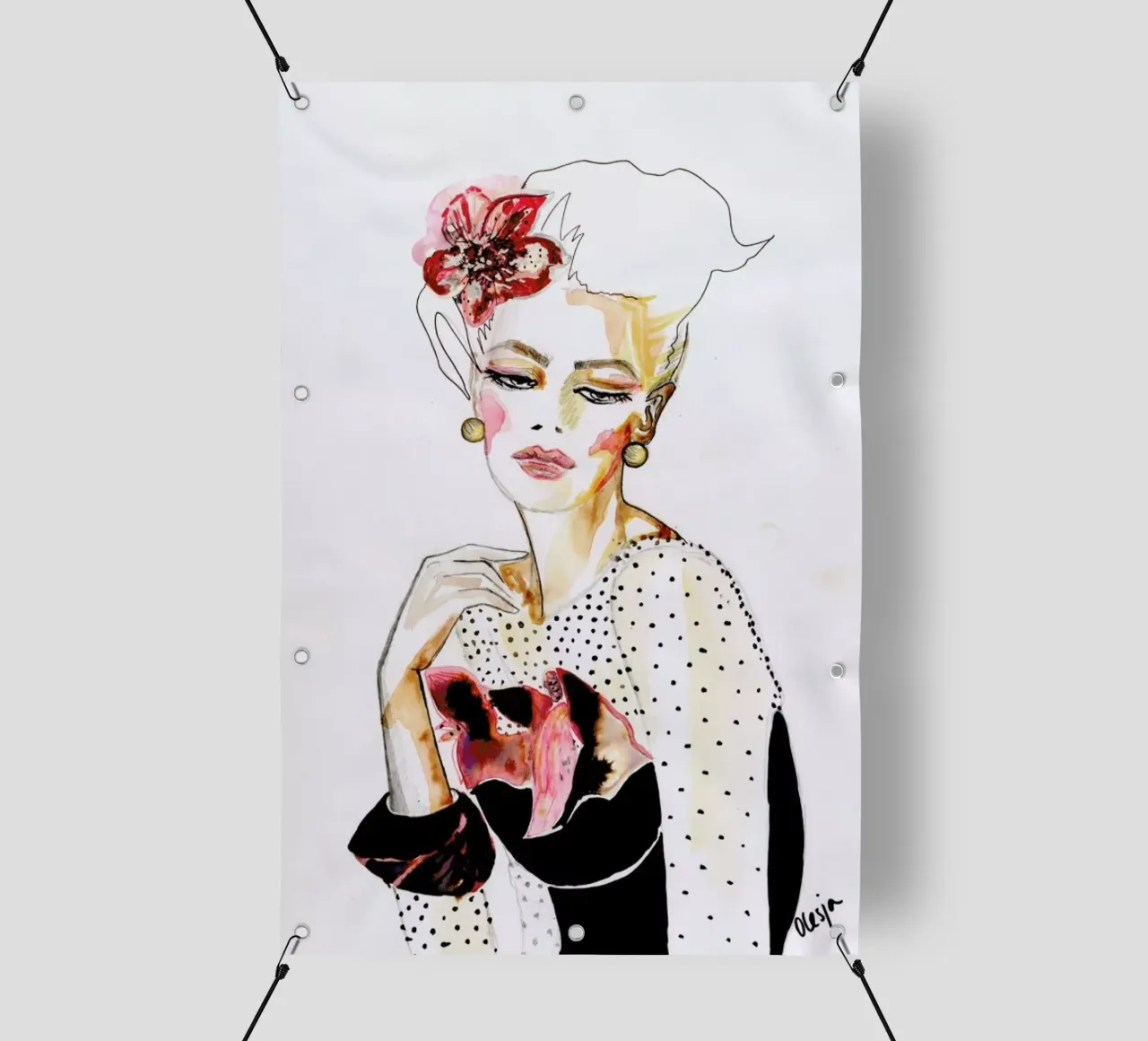 Orchid pvc cover by Olesja Hännikäinen