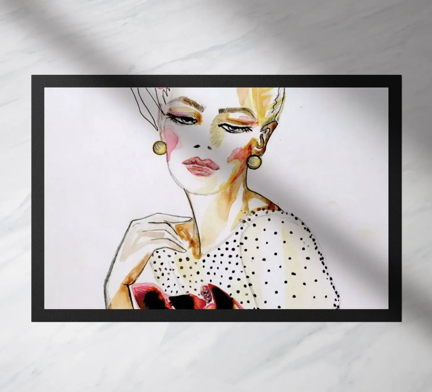 Orchid deurmat van Olesja Hännikäinen