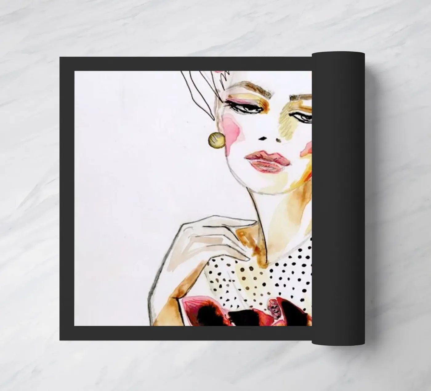 Orchid deurmat van Olesja Hännikäinen