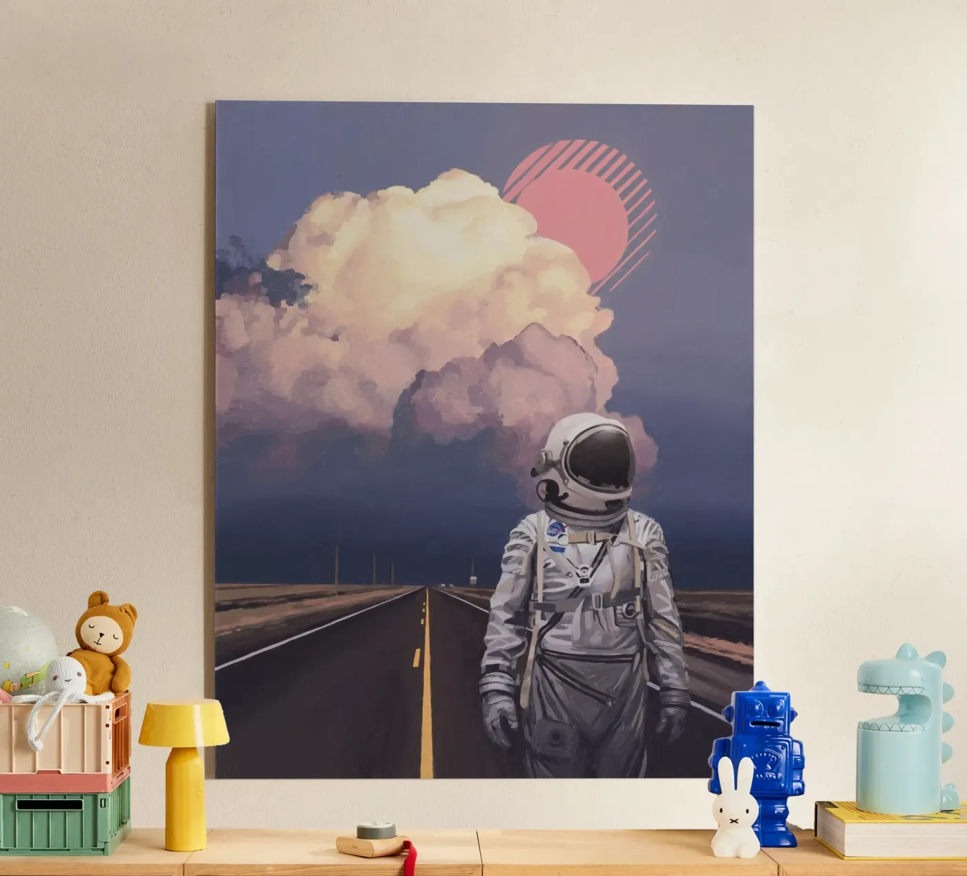 Nuage orange plexiglas de Scott Listfield