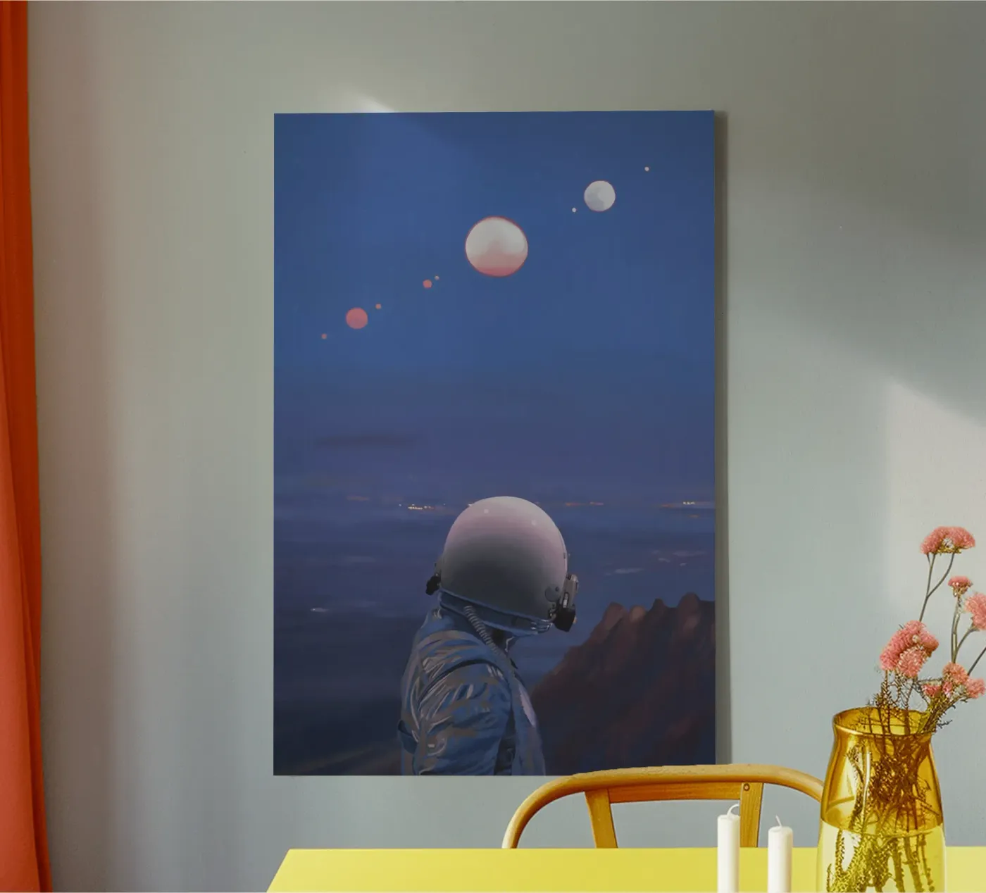 Moons canvas by Scott Listfield